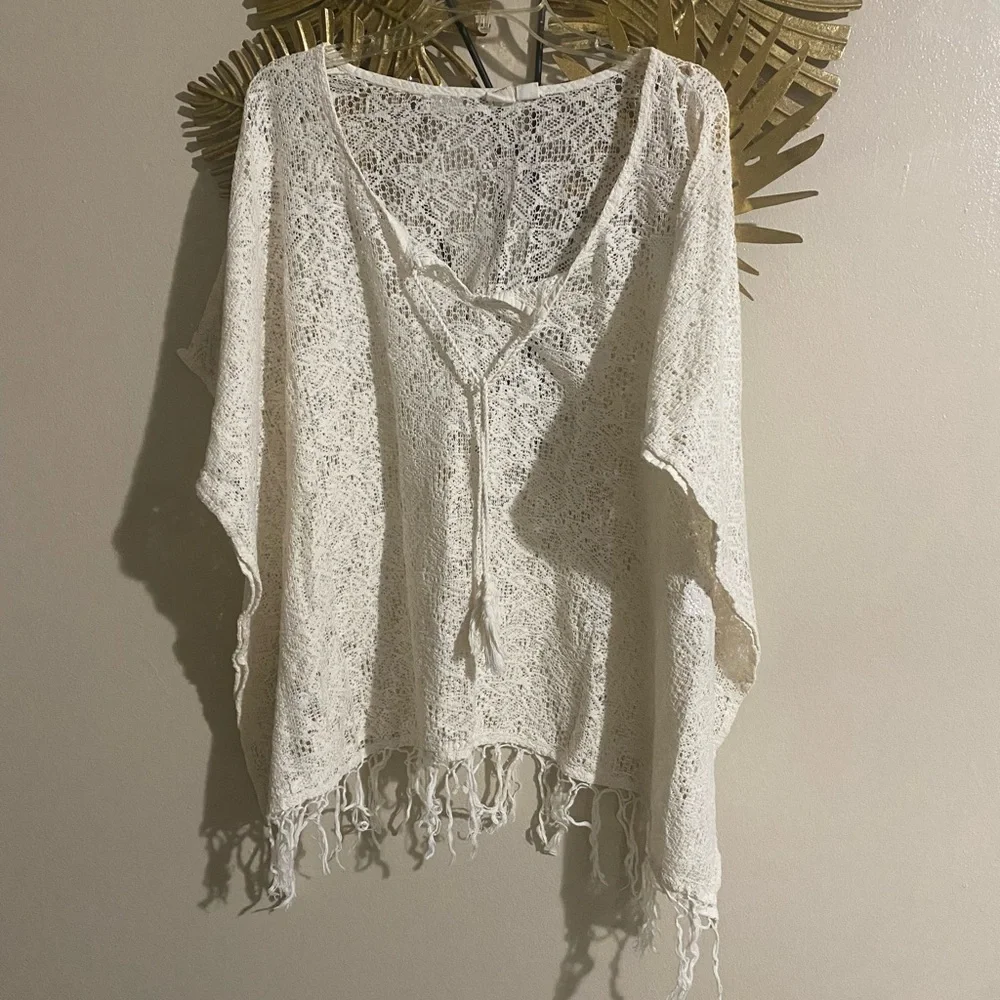 Lagaci Cream Lace Cover-Up - Picture 1 of 3